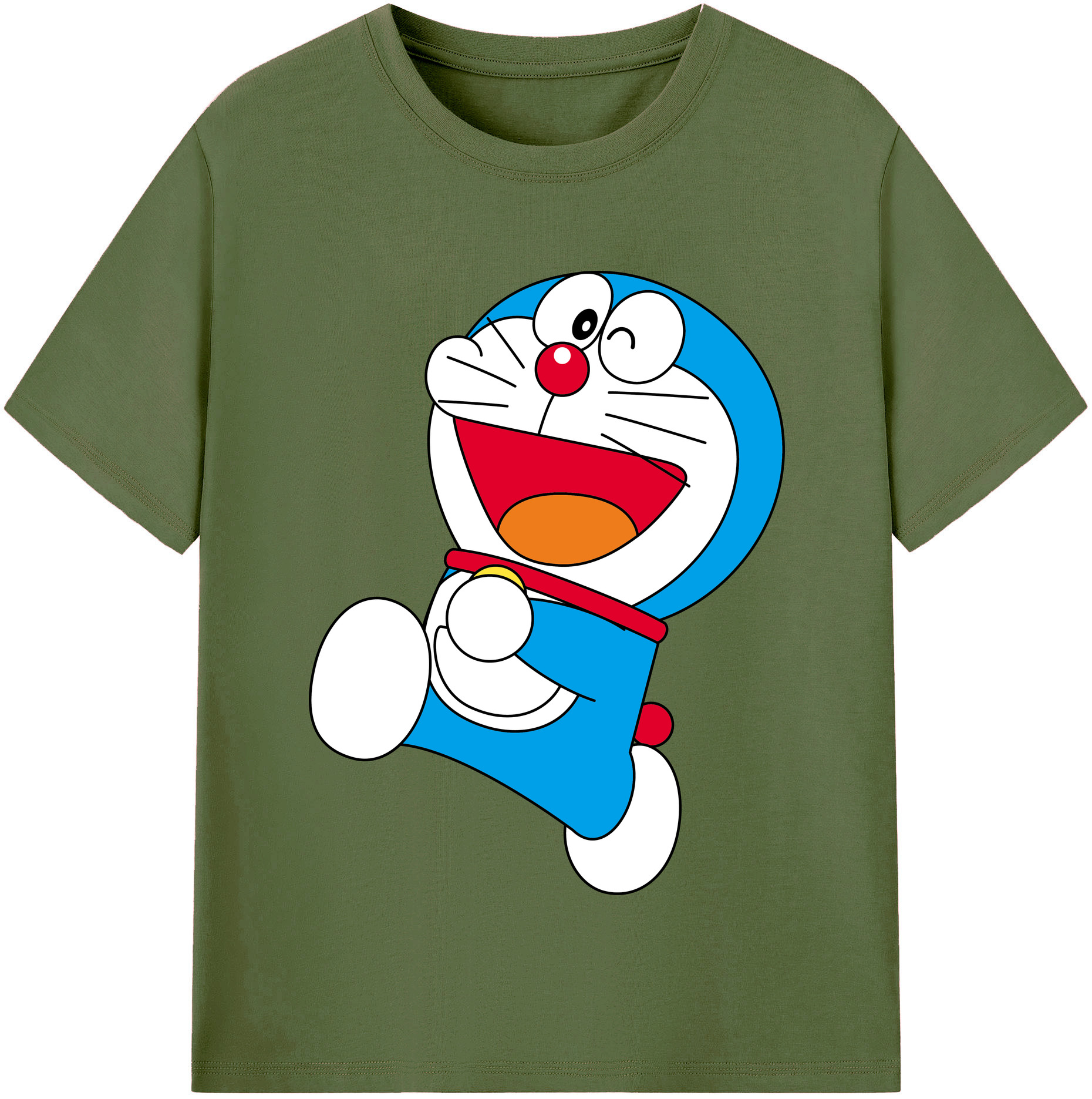 （画像用） ドラえもん Doraemon 綿100％半袖Tシャツ（フロントプリント）